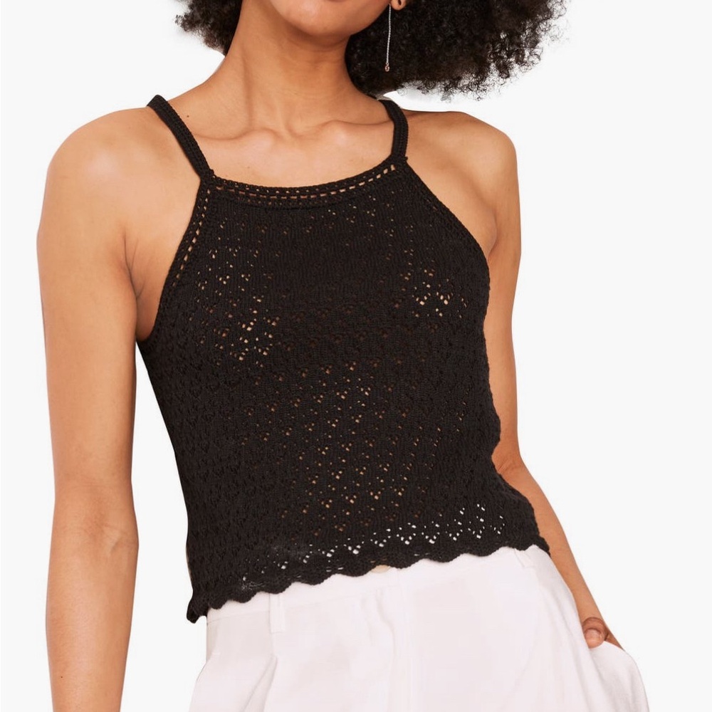 New with tags- French Connection Nora Crochet Sleeveless Top-